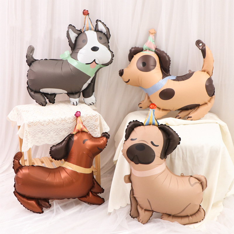 Balloon Pump Hand - 2 stücke Matte Cartoon Haustier Hunde