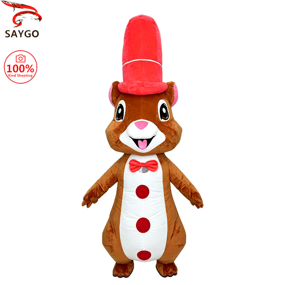 SAYGO Roter Eichhörnchen-Aufbl – Event Party Bewertung und Preis