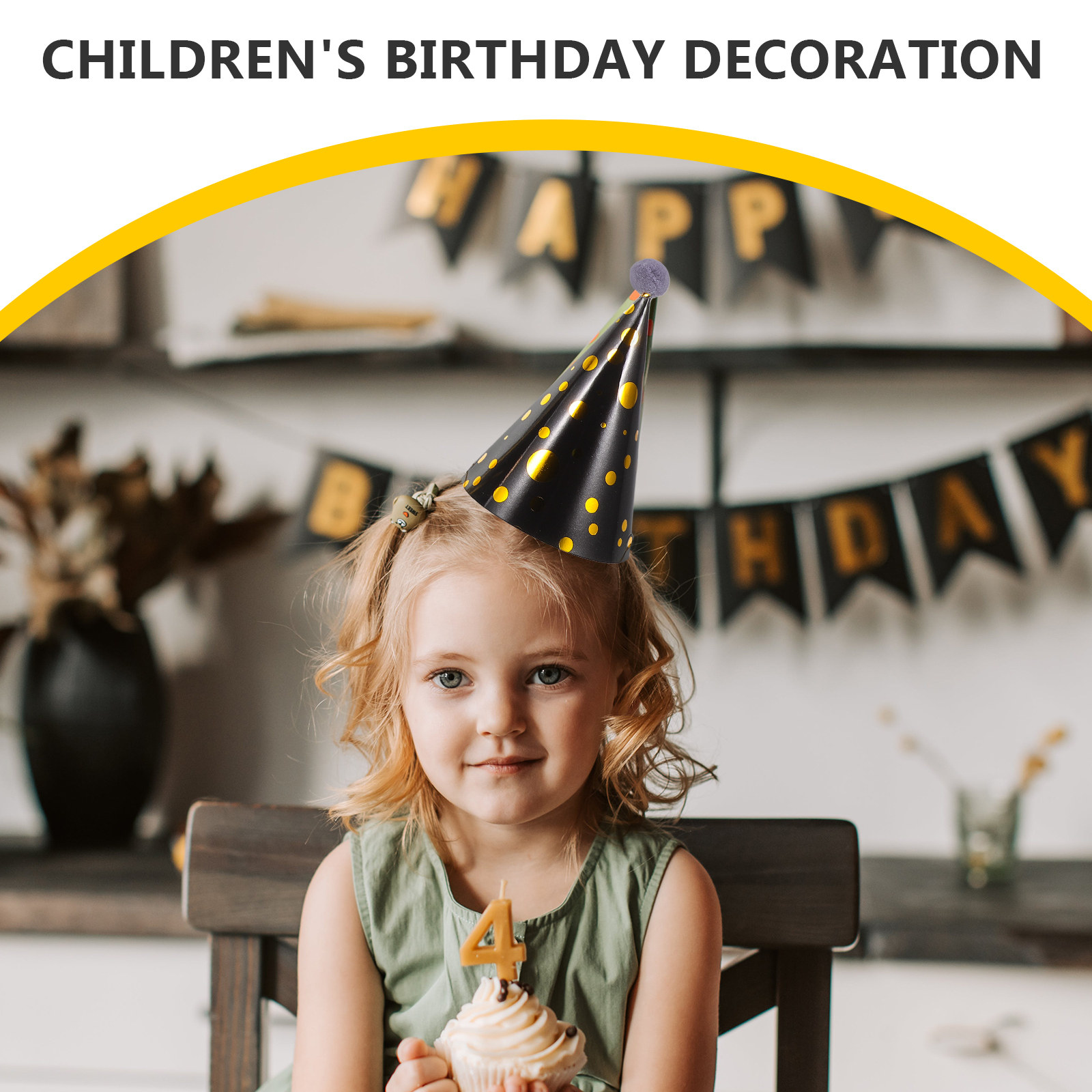 3 Stück Goldfolien-Verzierte P – Party Hat Cone Bewertung und Preis