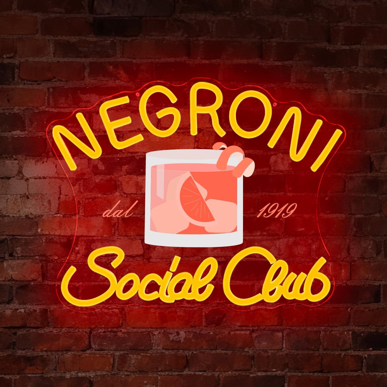Negroni Social Club Neon-Schil – Neon Sign Party Bewertung und Preis